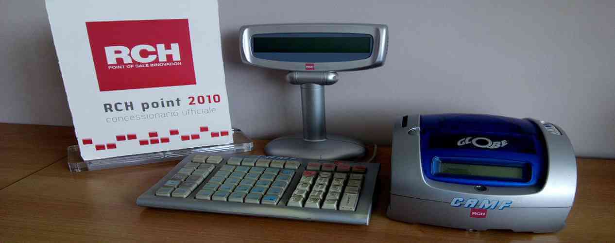 REGISTRATORE DI CASSA RCH GLOBE ECR CAMF VENDITA ASSISTENZA BRESCIA E PROVINCIA 